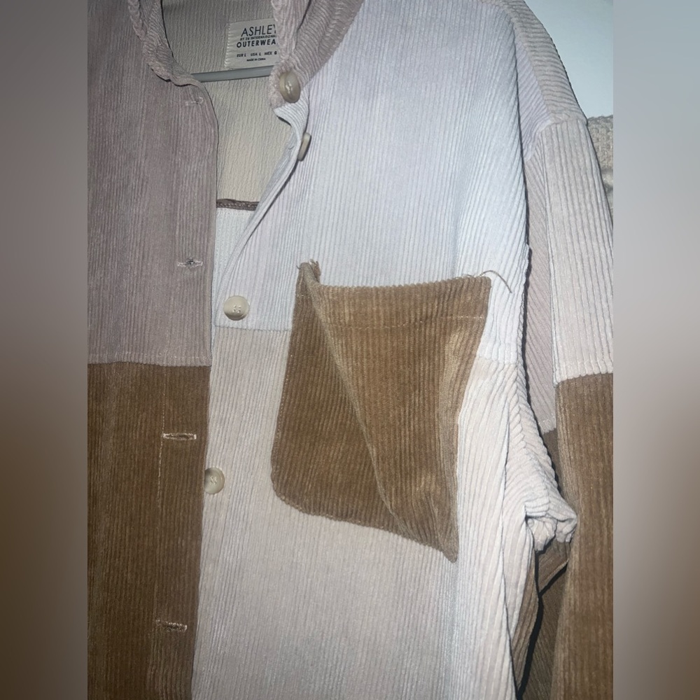 Patchwork Shacket size Lg - Picture 3 of 6